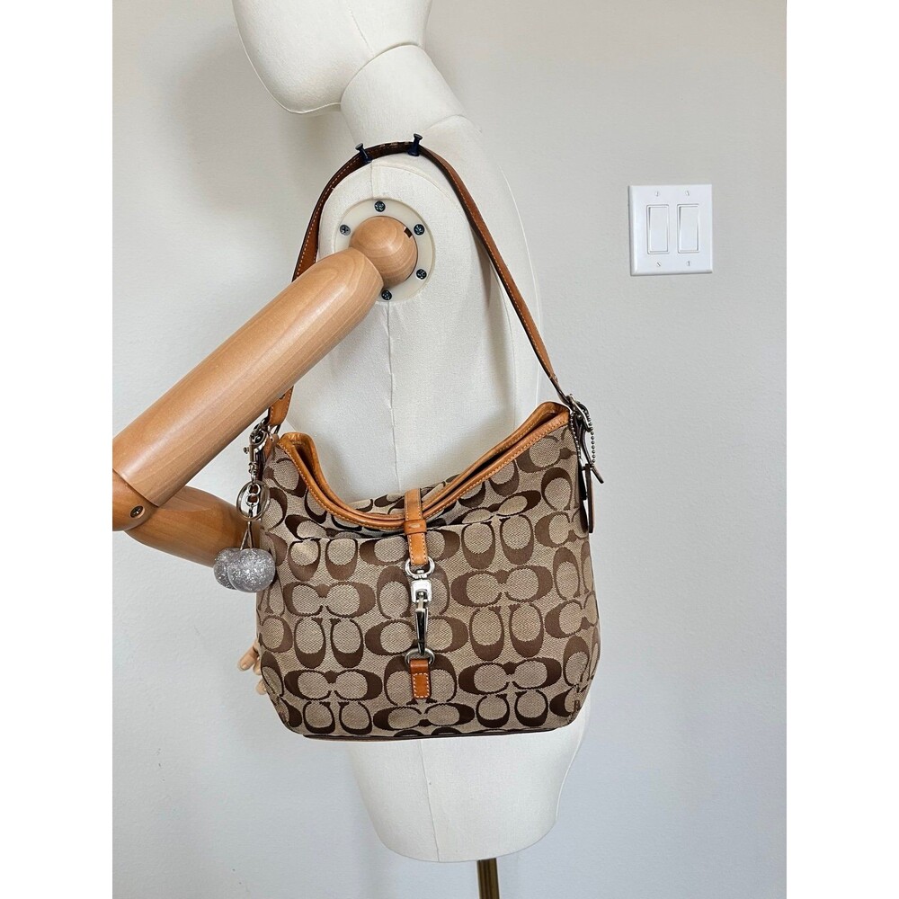 Coach Signature C Monogram Shoulder Bag